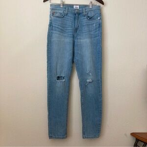 Hudson High Rise Blair Ankle Super Skinny Distressed Kness Jeans | NWT